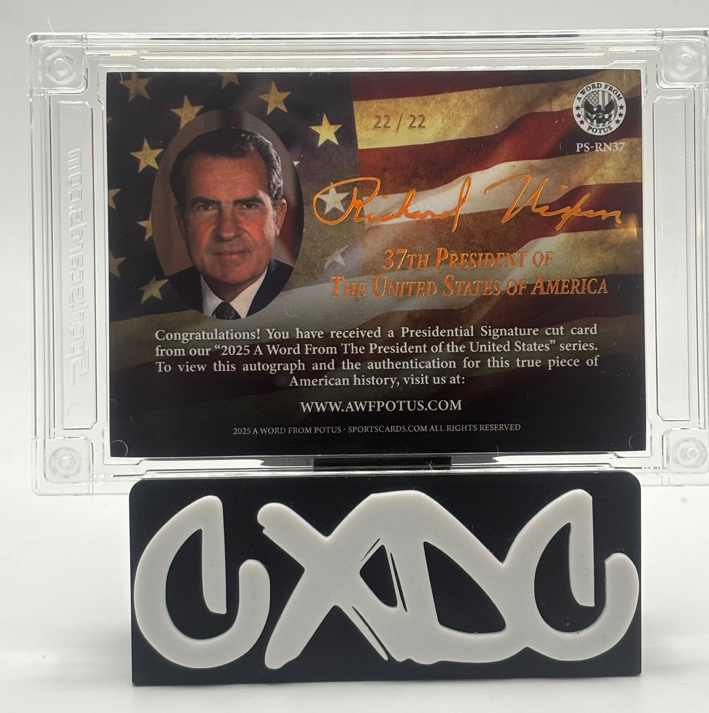 2025 A Word From POTUS Richard Nixon Presidential Cut Signature Auto 22/22
